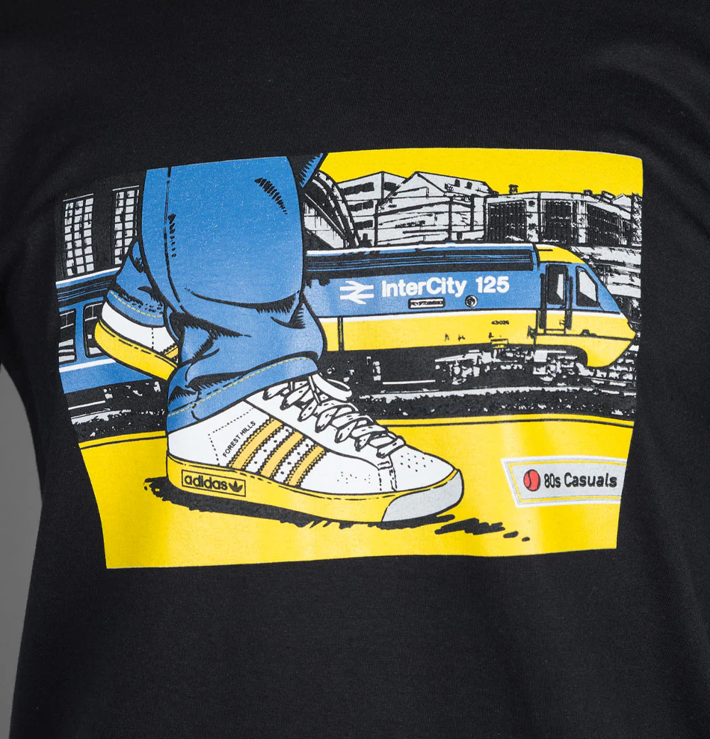 80s Casuals Forest Hills Golden Years T-Shirt Black - Image 3