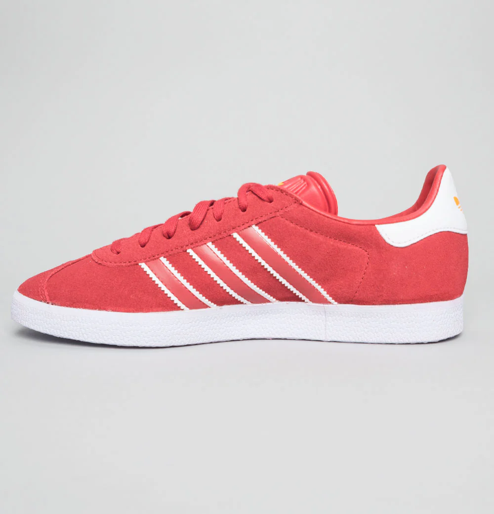 Adidas Gazelle Trainers Red/Future White - Image 4
