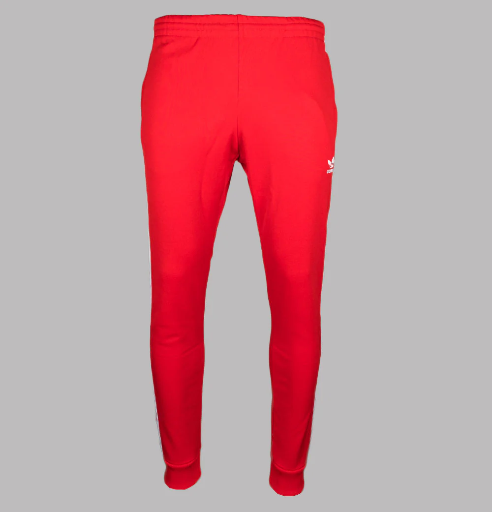 Adidas Primeblue Superstar Track Pants Red/White - Image 2