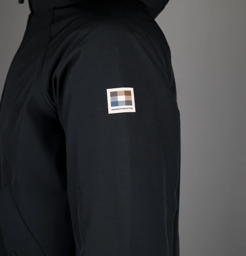 Aquascutum Soft Shell Mid Parka Black - Image 4