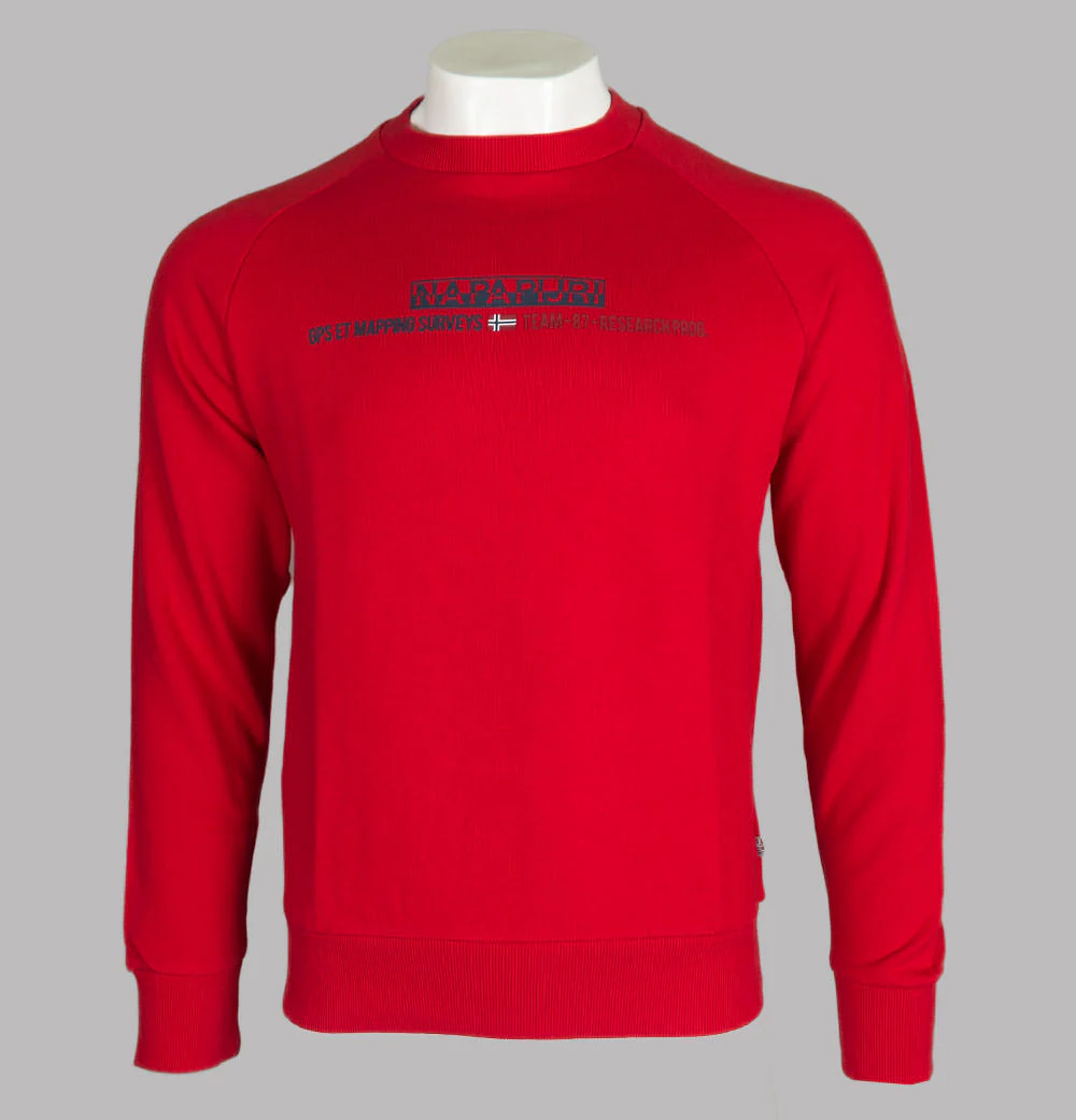 Napapijri Bastia Sweatshirt Bright Red