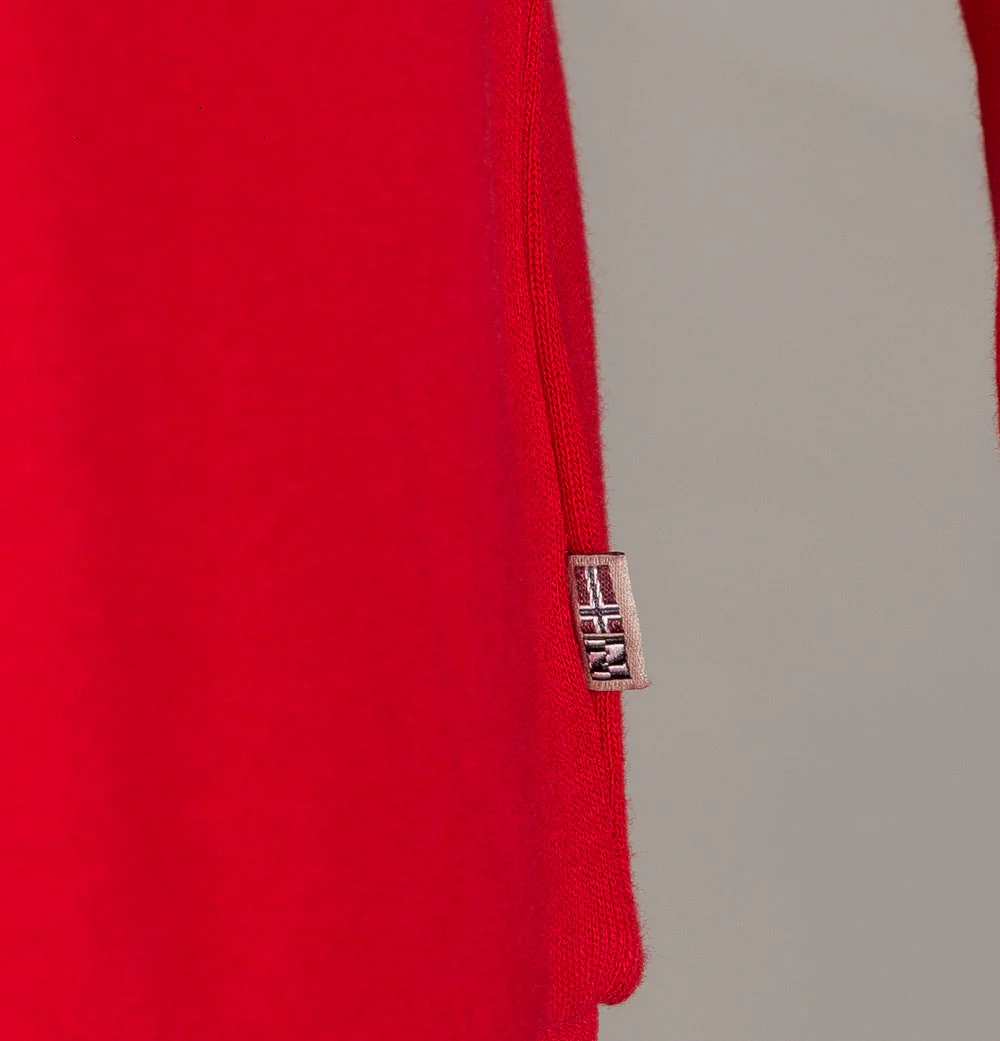 Napapijri Bastia Sweatshirt Bright Red - Image 4