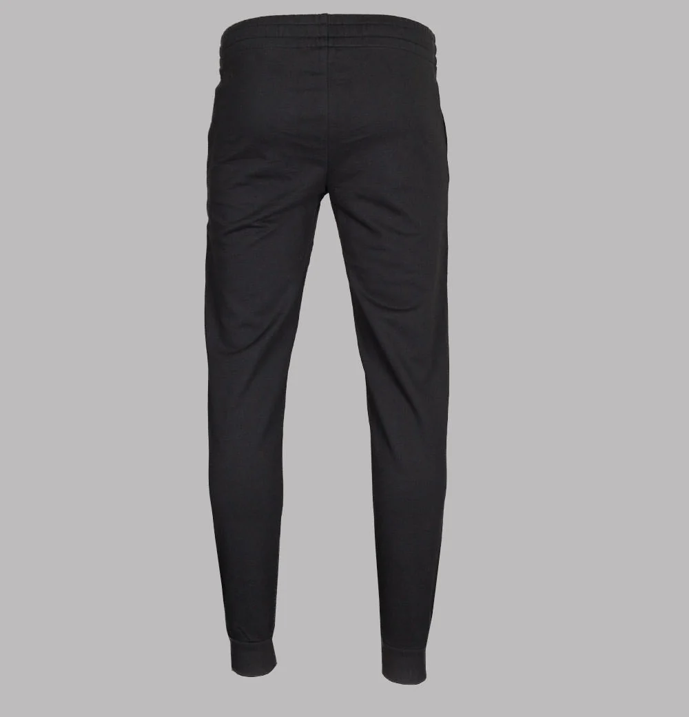EA7 Bold Raised Logo Joggers Black - Image 3