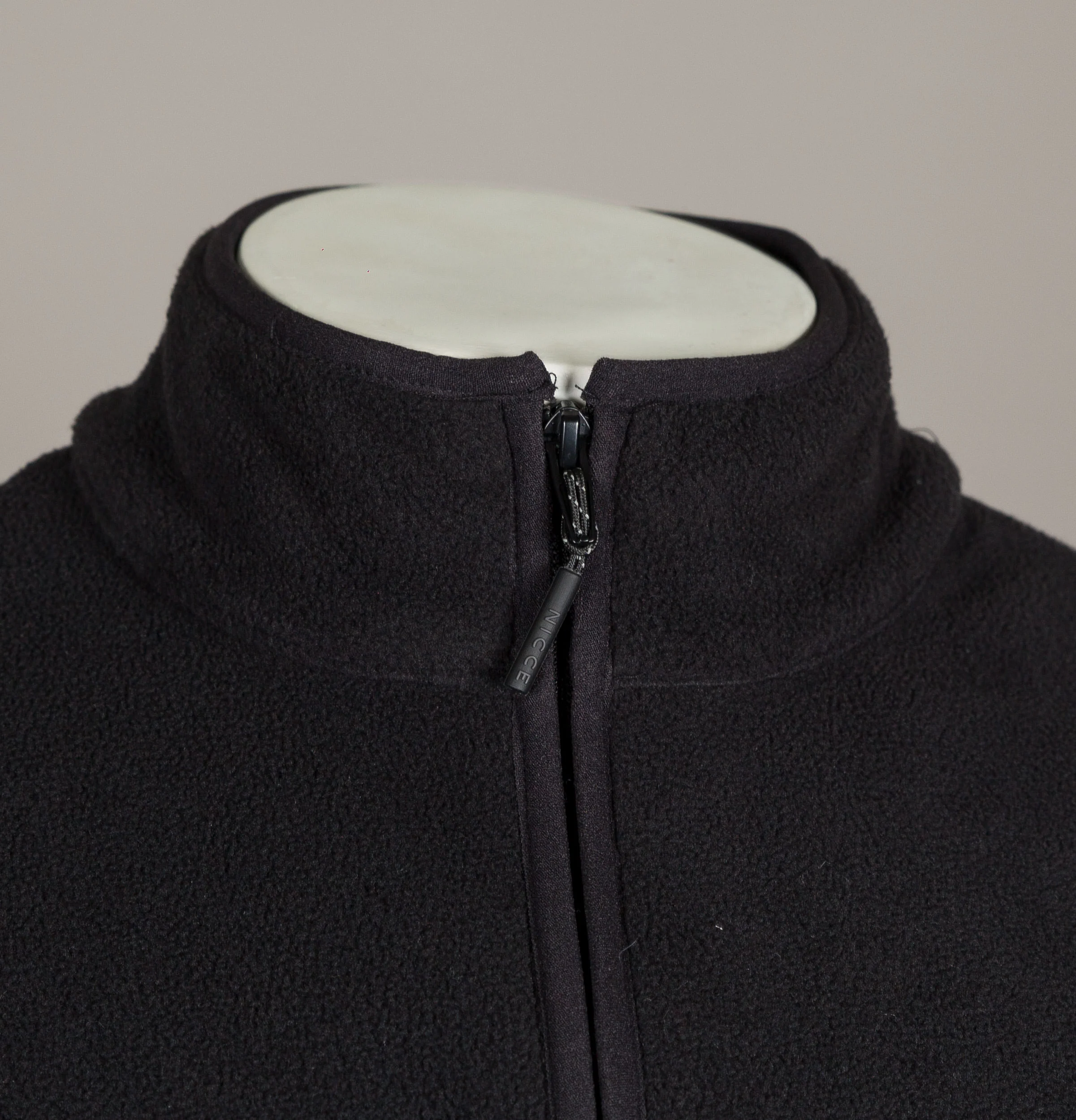 Nicce Corto Half Zip Fleece Sweatshirt Black - Image 3