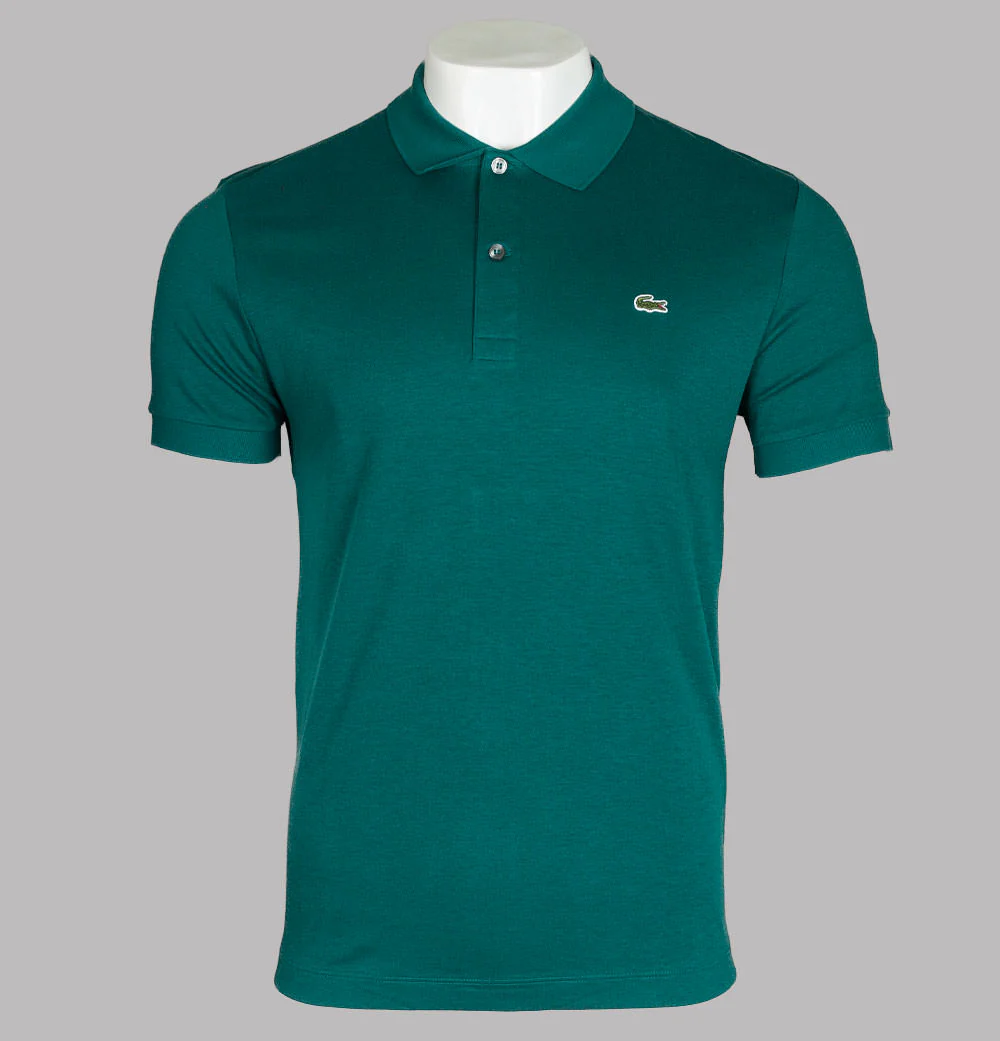 Lacoste Cotton Jersey Polo Shirt Green