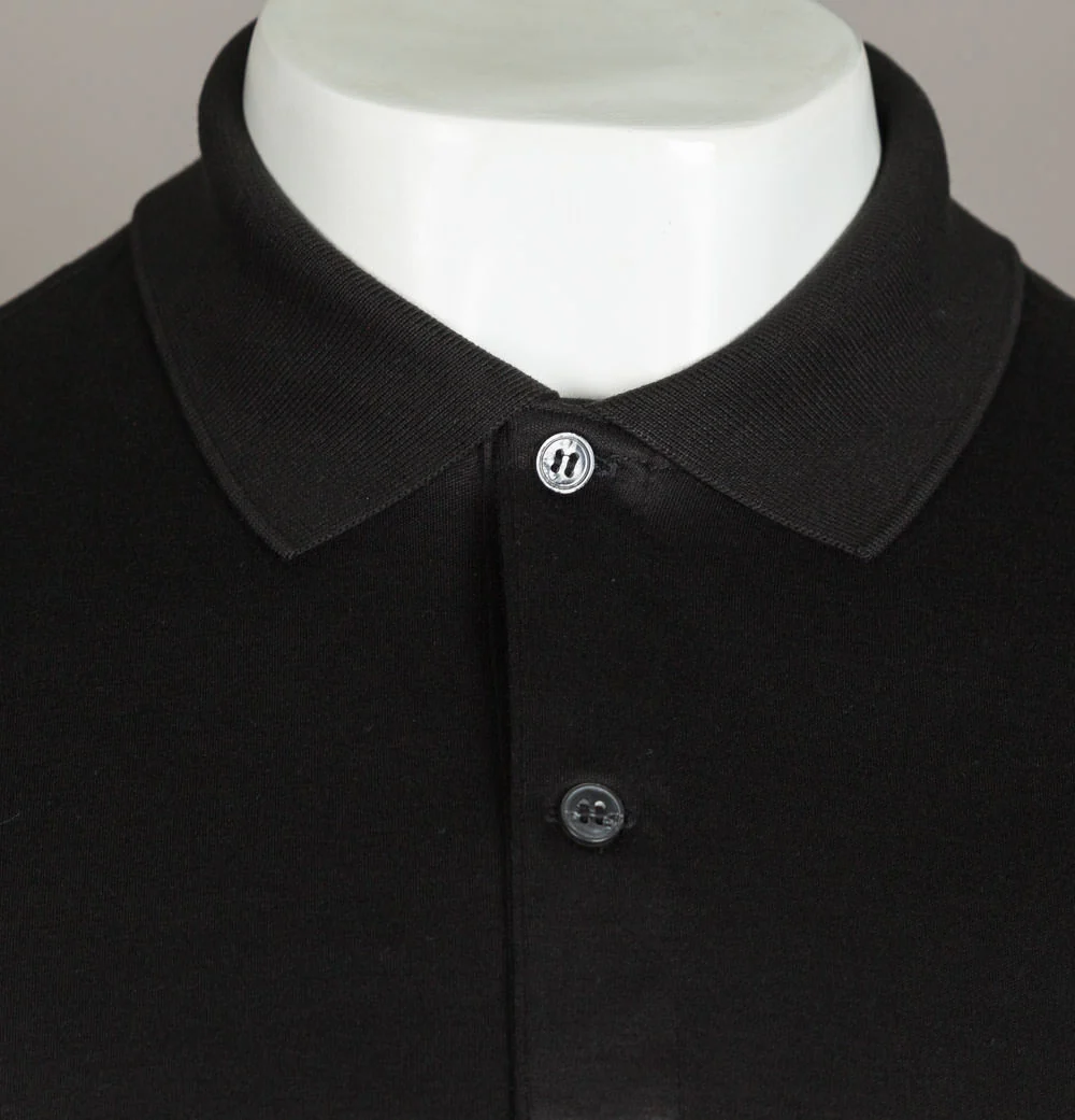 Lacoste Cotton Jersey Polo Shirt Black - Image 3
