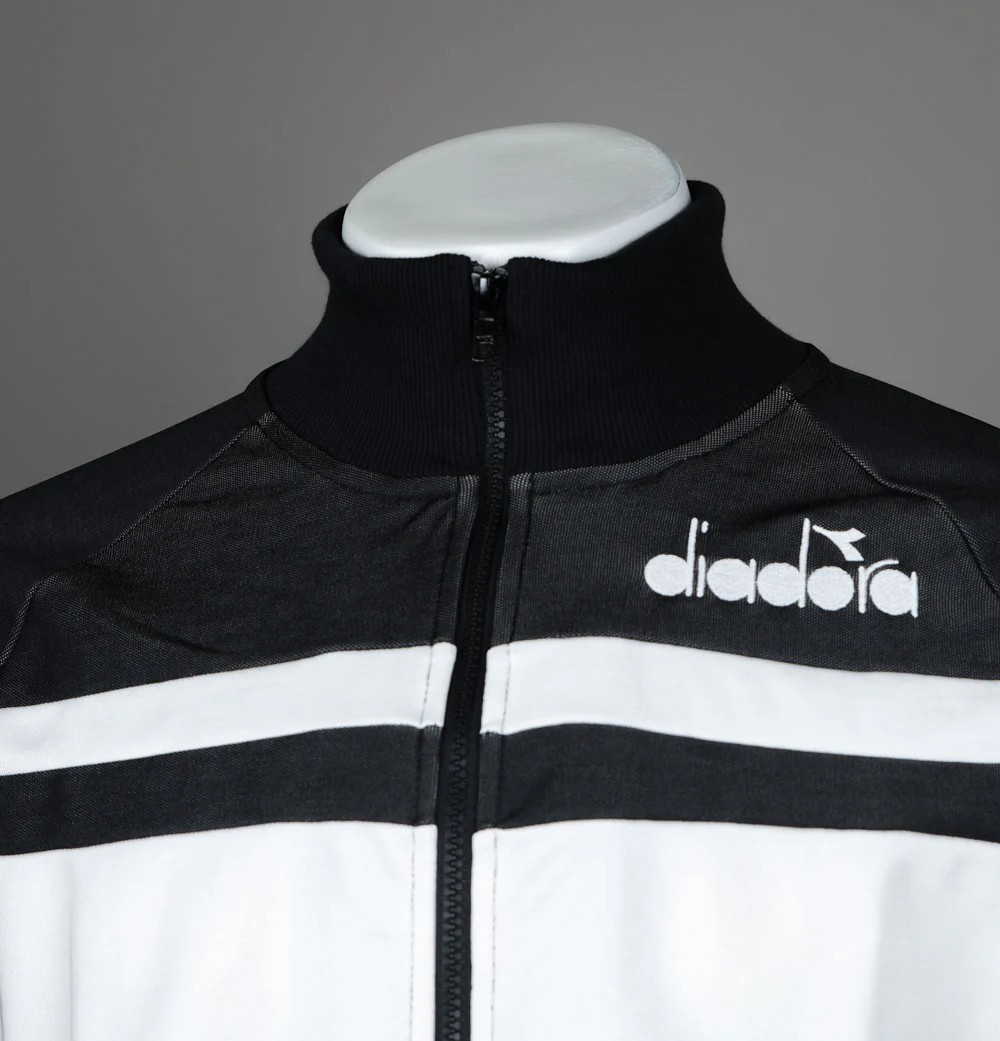 Diadora 80s Track Jacket Black/White - Image 3