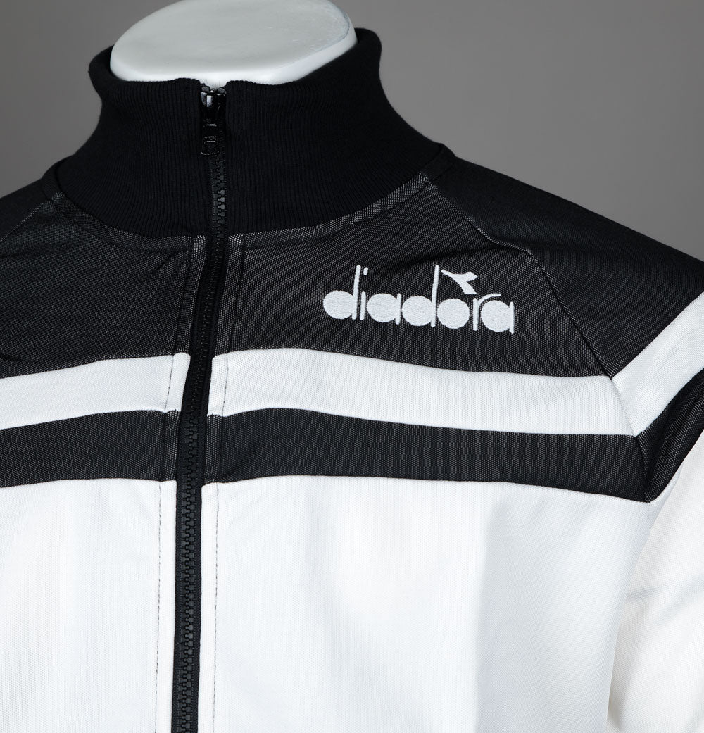 Diadora 80s Track Jacket Black/White - Image 4