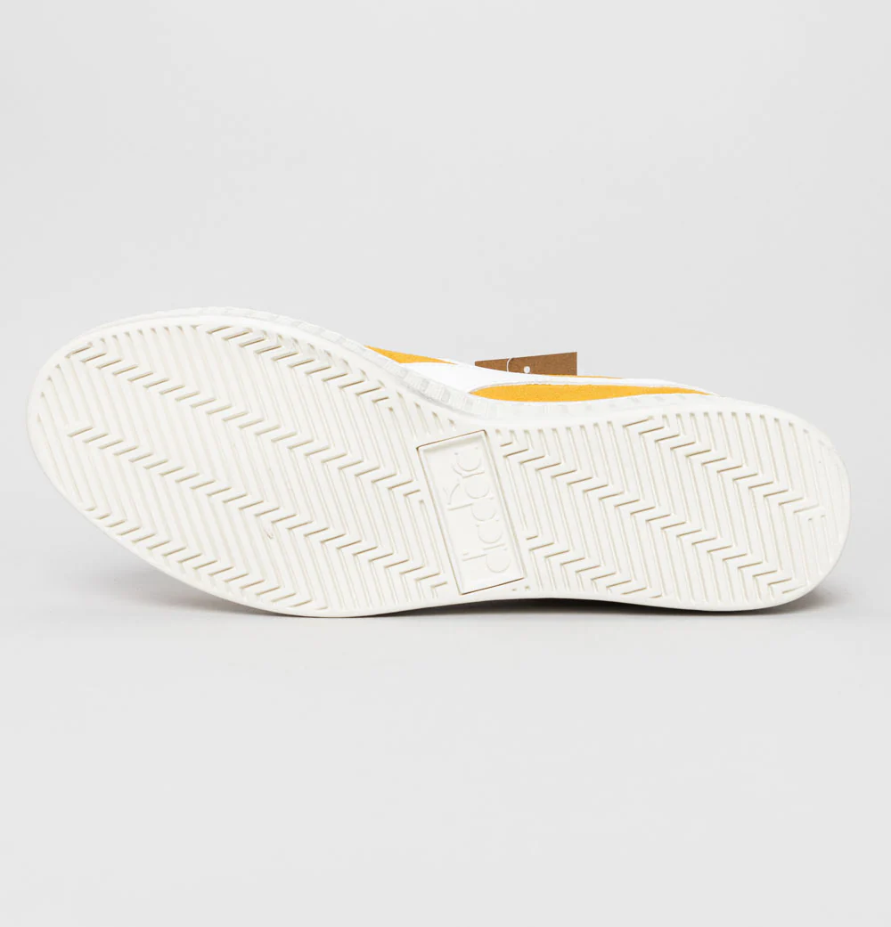 Diadora Game L Low Suede Trainers Yellow Ochre - Image 6