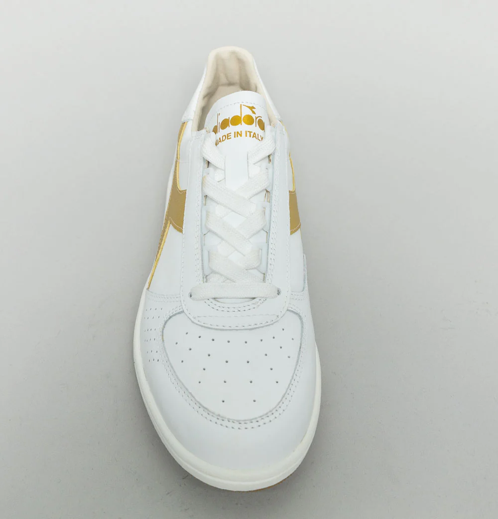 Diadora Heritage B.Elite H Italia Trainers White/Gold - Image 3