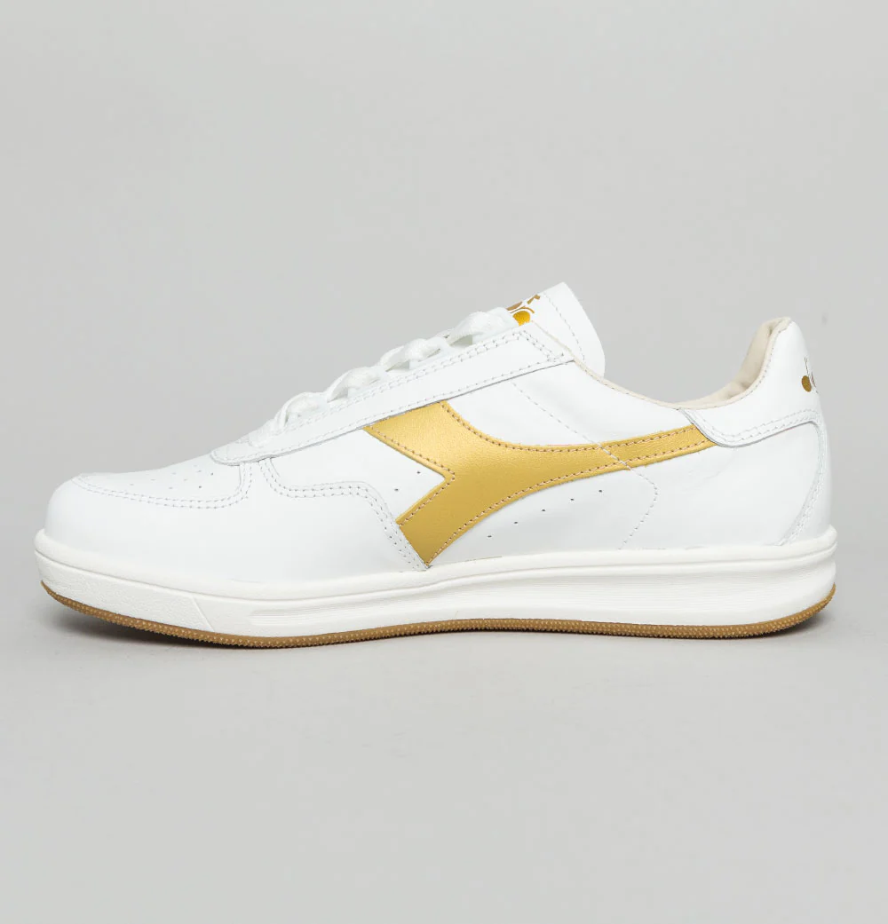 Diadora Heritage B.Elite H Italia Trainers White/Gold - Image 4