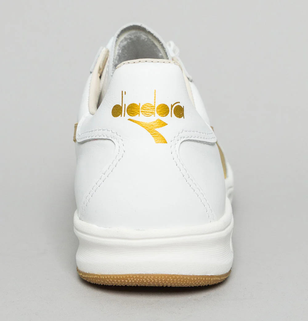 Diadora Heritage B.Elite H Italia Trainers White/Gold - Image 5