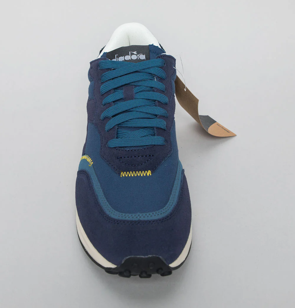 Diadora Race Suede Trainers Dark Blue/Faded Denim - Image 3