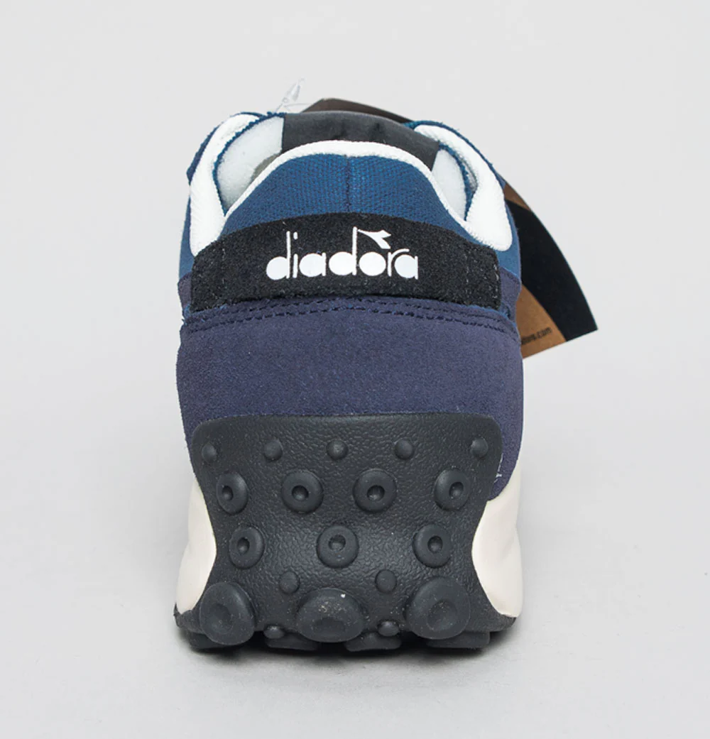 Diadora Race Suede Trainers Dark Blue/Faded Denim - Image 5