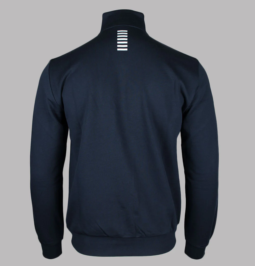 EA7 1/4 Zip Sweatshirt Armani Blue - Image 2