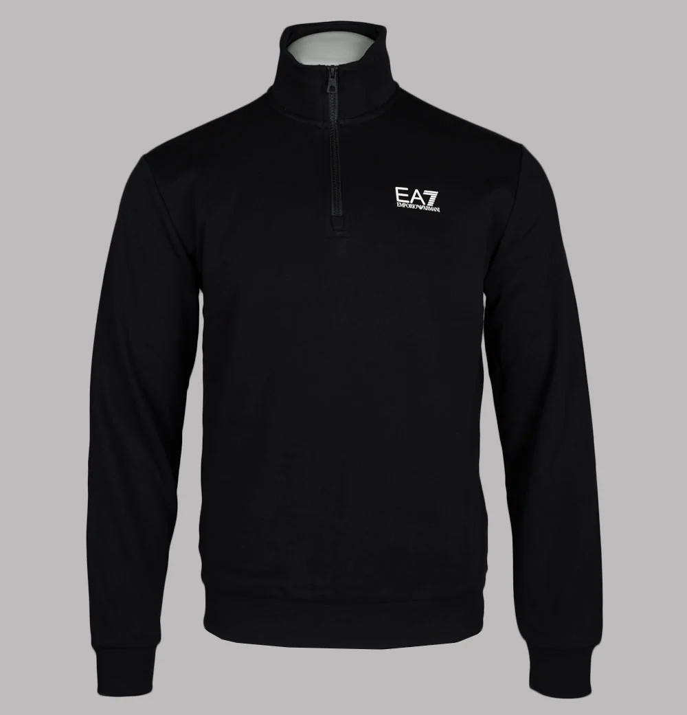 EA7 1/4 Zip Sweatshirt Black