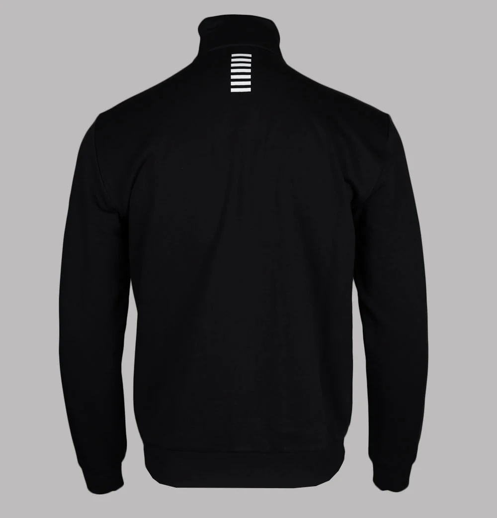 EA7 1/4 Zip Sweatshirt Black - Image 2