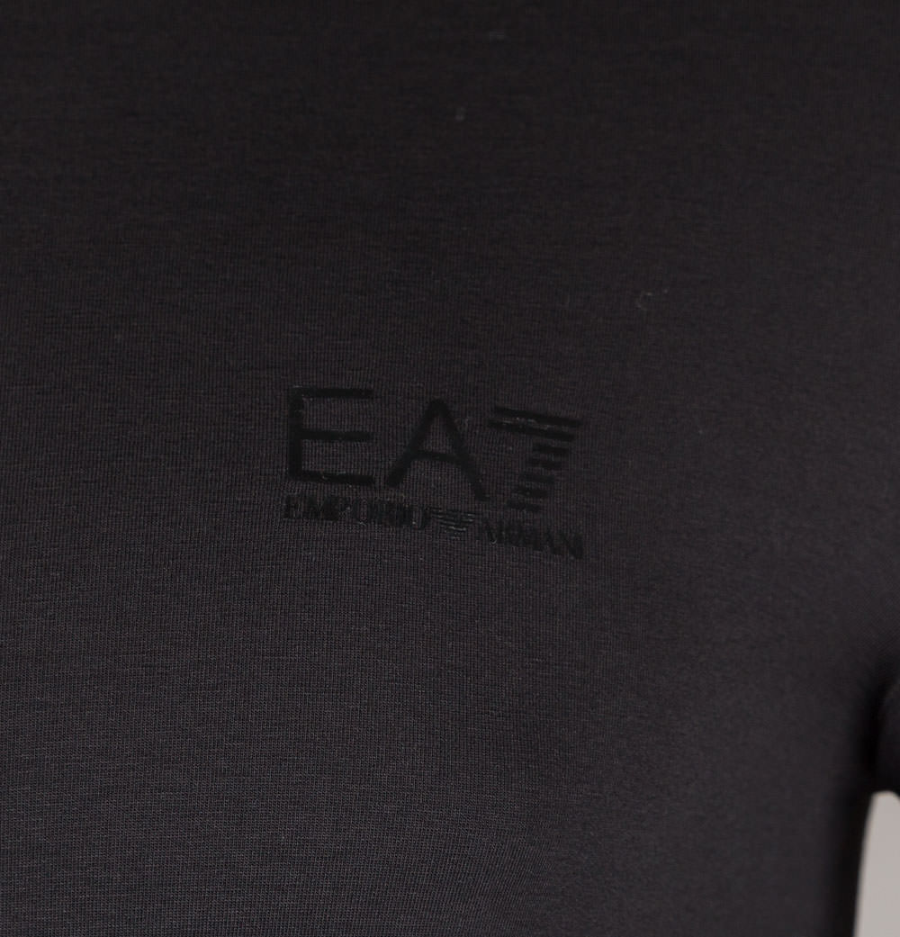 EA7 Back Repeat Logo Taping T-Shirt Black - Image 4