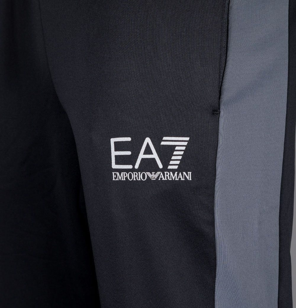 EA7 Colour Block Technical Fabric Joggers Black - Image 5