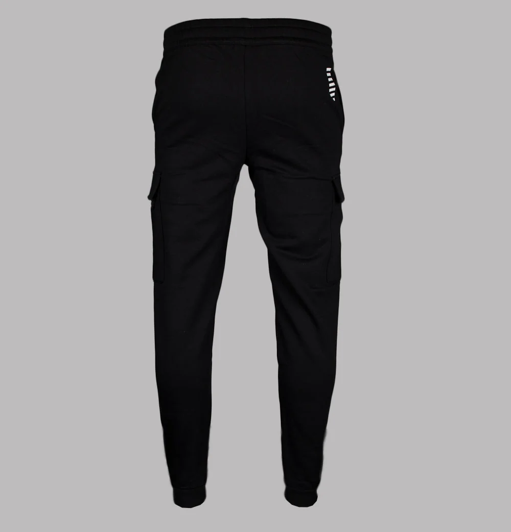 EA7 Core Cargo Joggers Black/White - Image 3