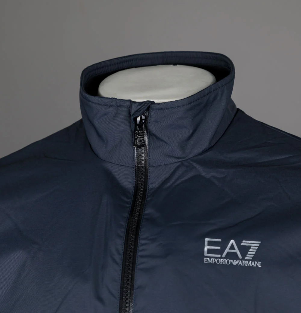 EA7 Core Identity Bomber Jacket Night Blue - Image 3