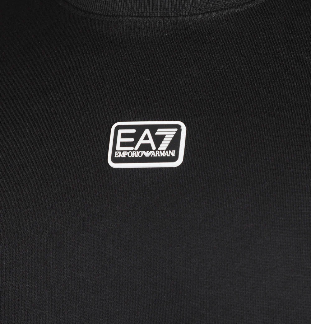 EA7 Core Identity Cotton Sweatshirt Black - Image 3