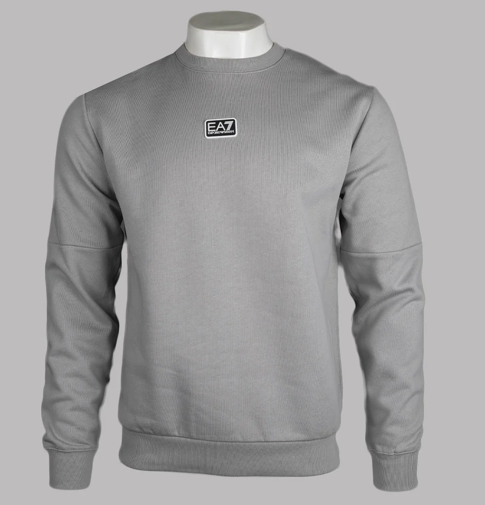 EA7 Core Identity Cotton Sweatshirt Gull Grey