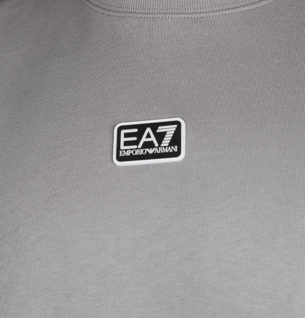 EA7 Core Identity Cotton Sweatshirt Gull Grey - Image 3