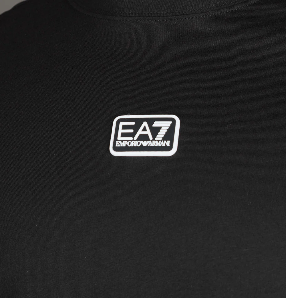 EA7 Core Identity Cotton T-Shirt Black - Image 3