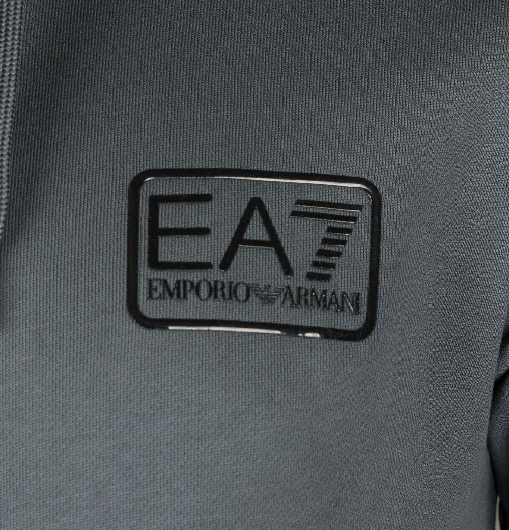 EA7 Core Identity Hooded Sweatshirt Iron Gate - Image 4