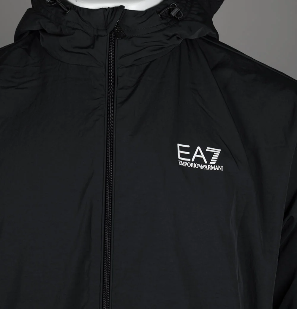 EA7 Core Identity Lightweight Quilted Nylon Jacket Black - Image 3
