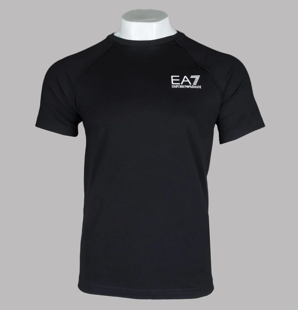EA7 Core Identity Oversized Back Logo T-Shirt Black