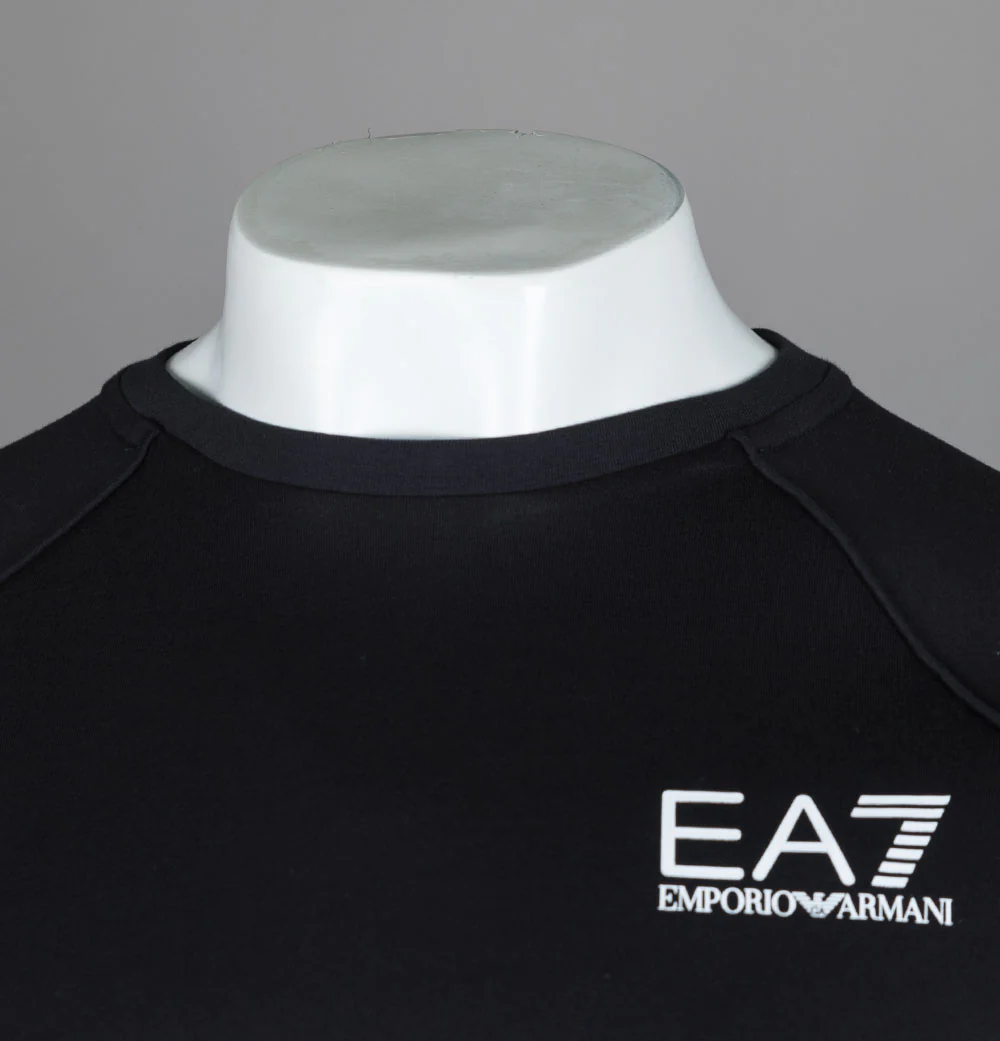EA7 Core Identity Oversized Back Logo T-Shirt Black - Image 3