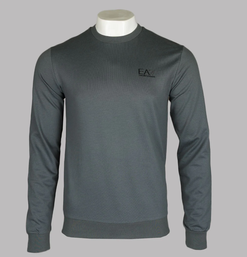 EA7 Crew Neck Core Sweatshirt Iron Gate