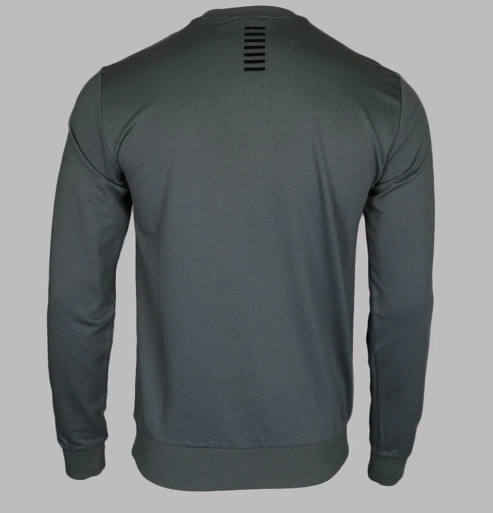 EA7 Crew Neck Core Sweatshirt Iron Gate - Image 2