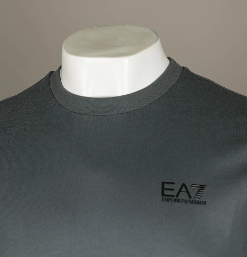 EA7 Crew Neck Core Sweatshirt Iron Gate - Image 3