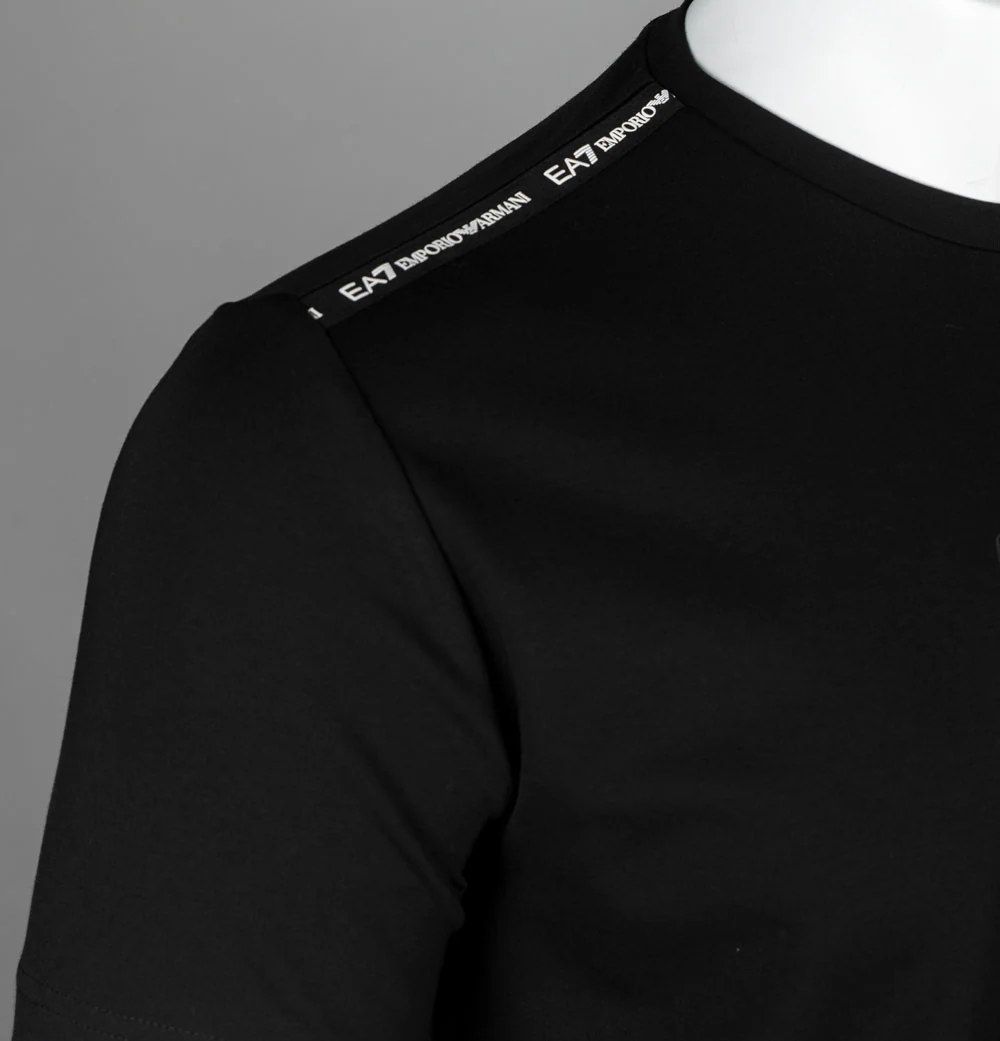 EA7 Fine Taping T-Shirt Black - Image 4