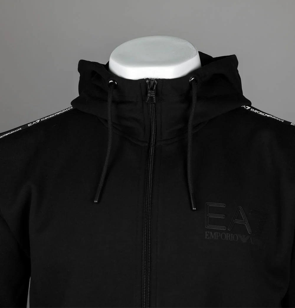 EA7 Full Zip Taping Poly Track Top Black - Image 3