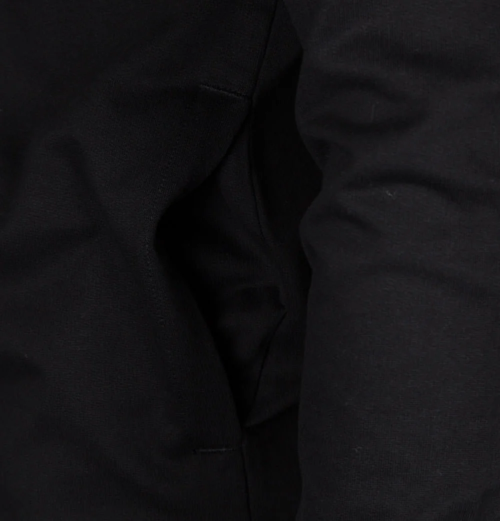 EA7 Gold Logo Full Zip Hooded Sweatshirt Black - Image 5