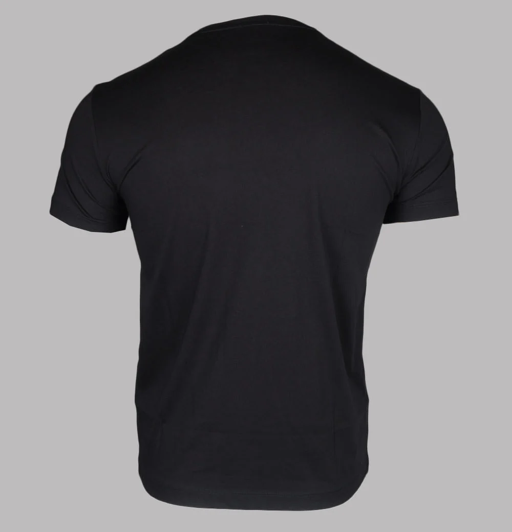 EA7 Gold Logo T-Shirt Black/Gold - Image 2