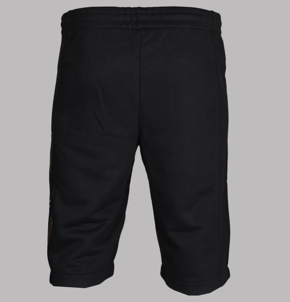 EA7 Gold Series Jogger Shorts Black/Gold - Image 3