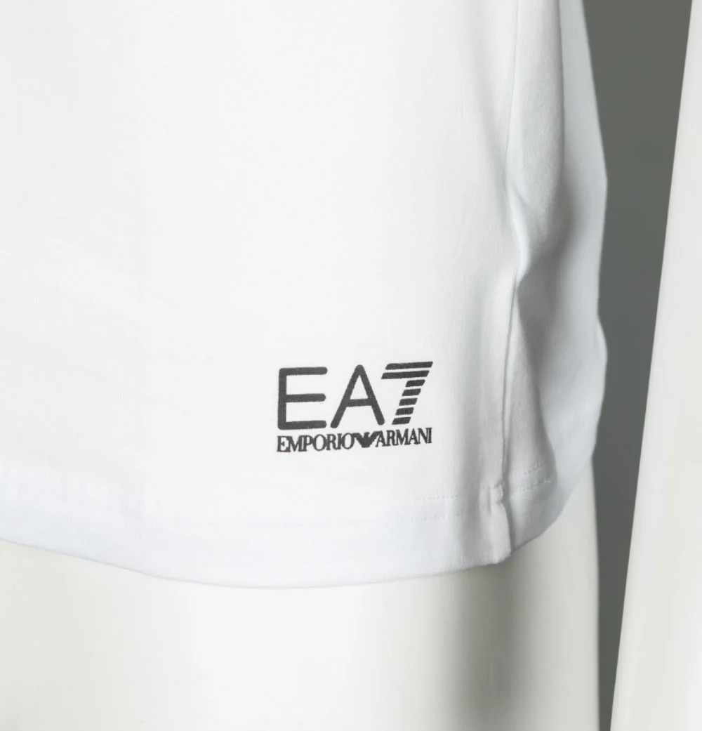 EA7 Graphic Series Eagle Logo T-Shirt White - Image 4