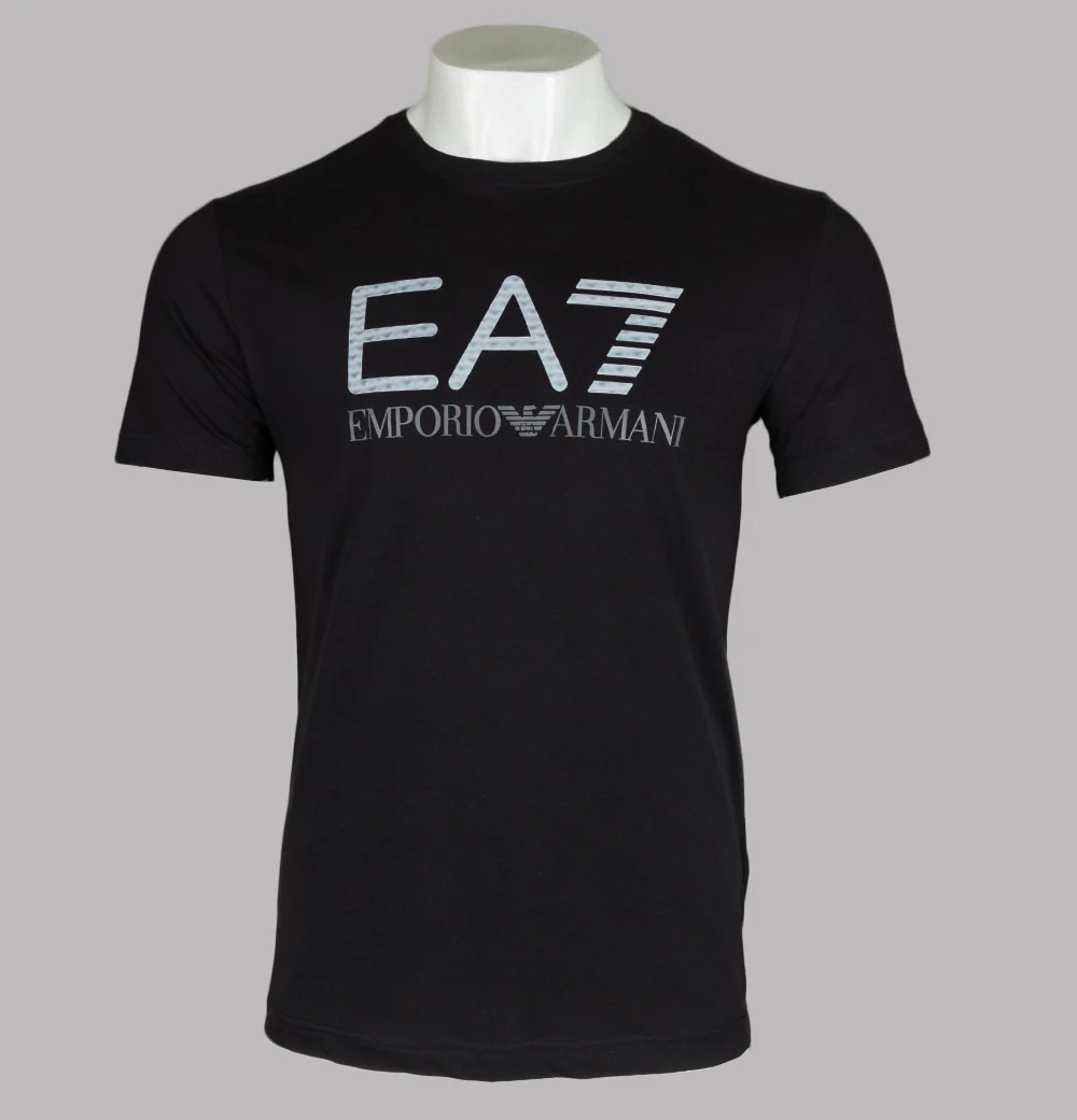 EA7 Holographic Logo T-Shirt Black