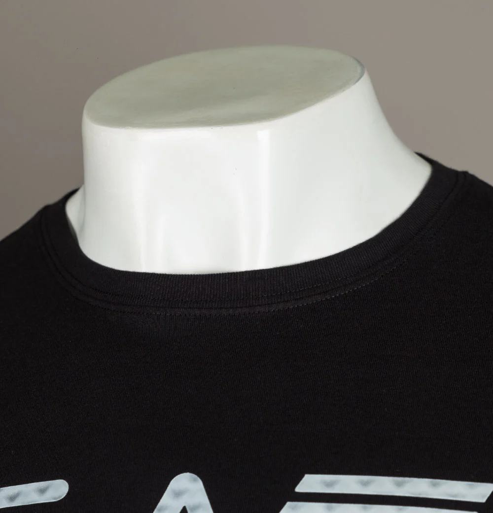 EA7 Holographic Logo T-Shirt Black - Image 4