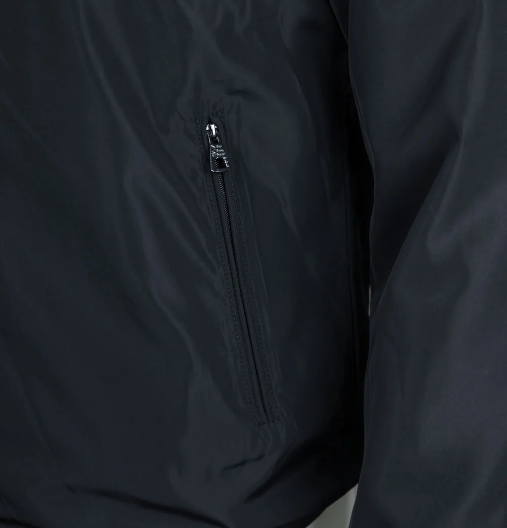 EA7 Lightweight Hooded Bomber Jacket Black - Image 5