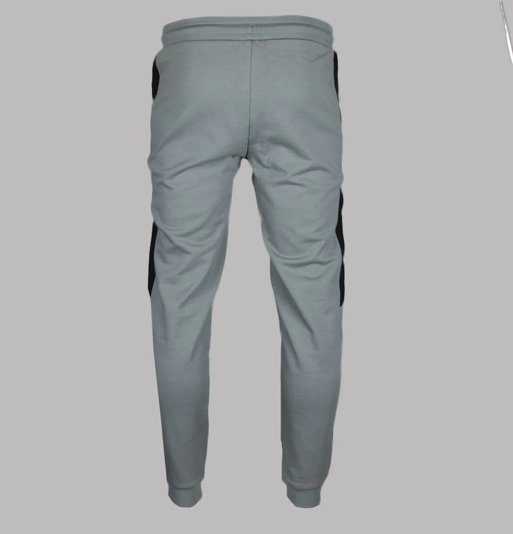 EA7 Logo Series Taping Cotton Joggers Griffin Grey - Image 3