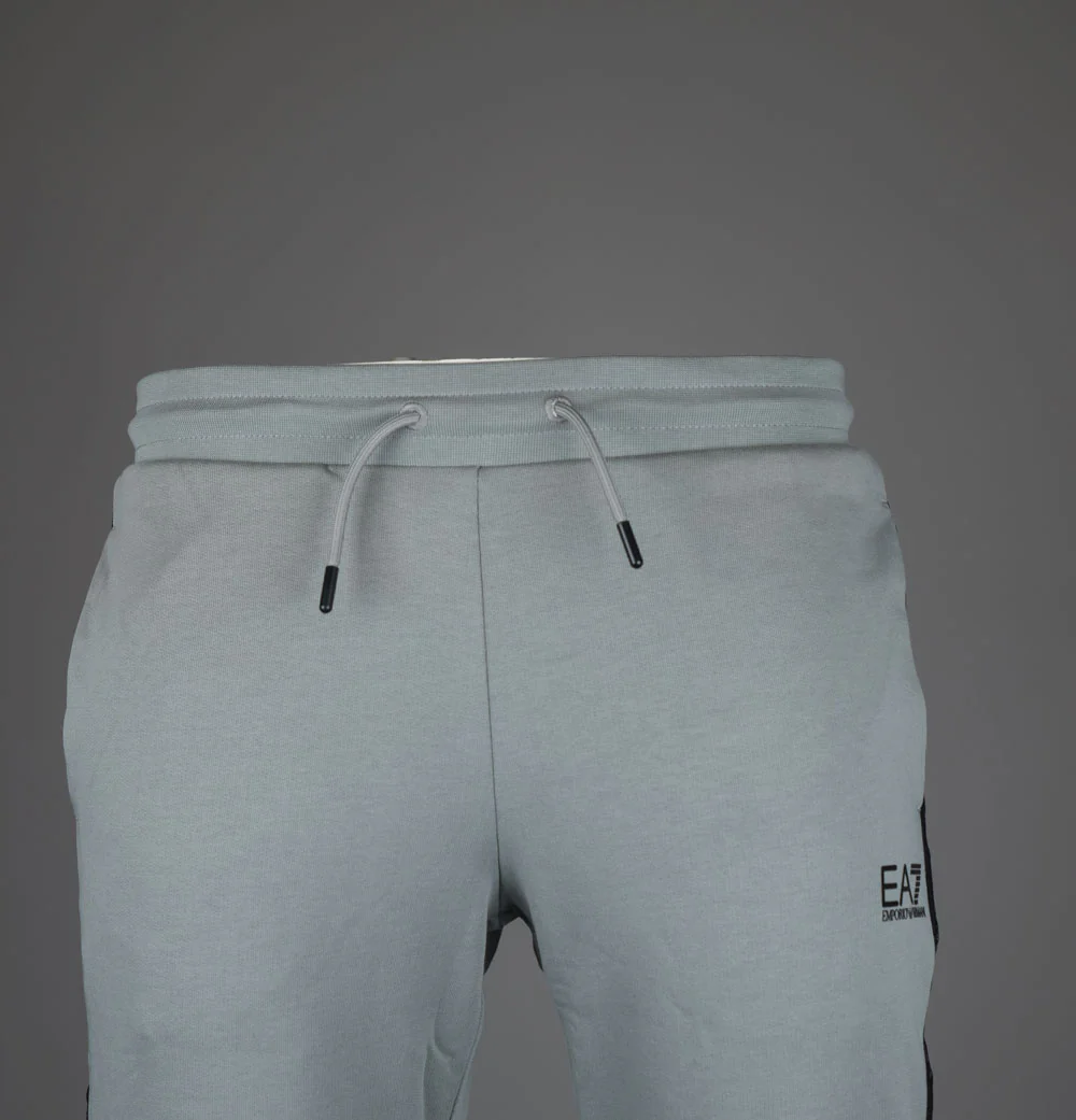 EA7 Logo Series Taping Cotton Joggers Griffin Grey - Image 5