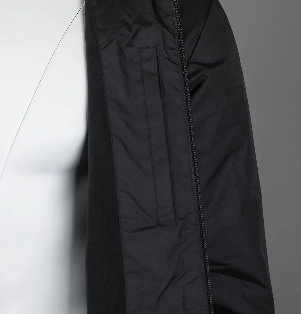 EA7 Logo Series Taping Hooded Bomber Jacket Black/White - Image 7