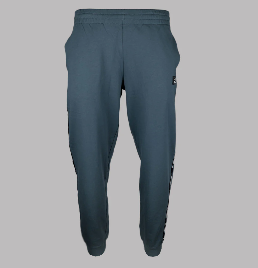 EA7 Logo Taping Joggers Dark Slate - Image 2