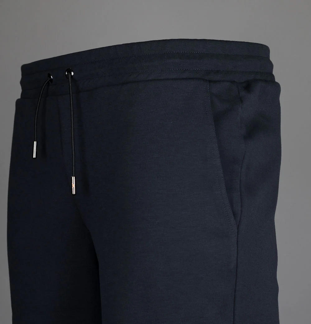 EA7 Metallic Logo Jogger Shorts Night Blue - Image 4